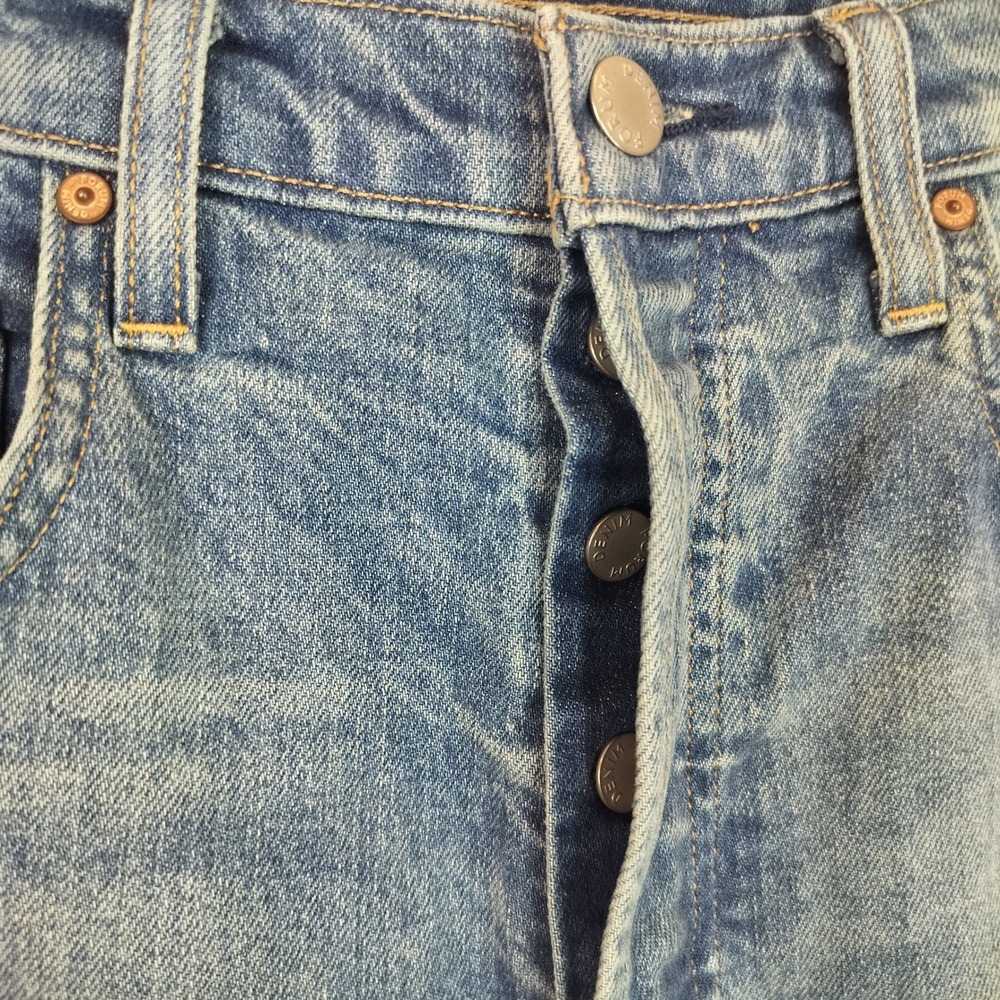 Denim Forum Aritzia Yoko High Rise Slim Jeans Size 30 Womens Button Fly - Picture 6 of 12
